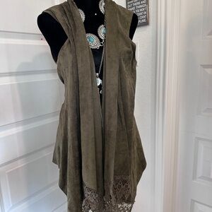 Source Unknown Olive Green Vest